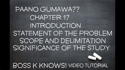paano gumawa ng saklaw at delimitasyon|How To Write Scope and Delimitation of a Research Paper (With .
